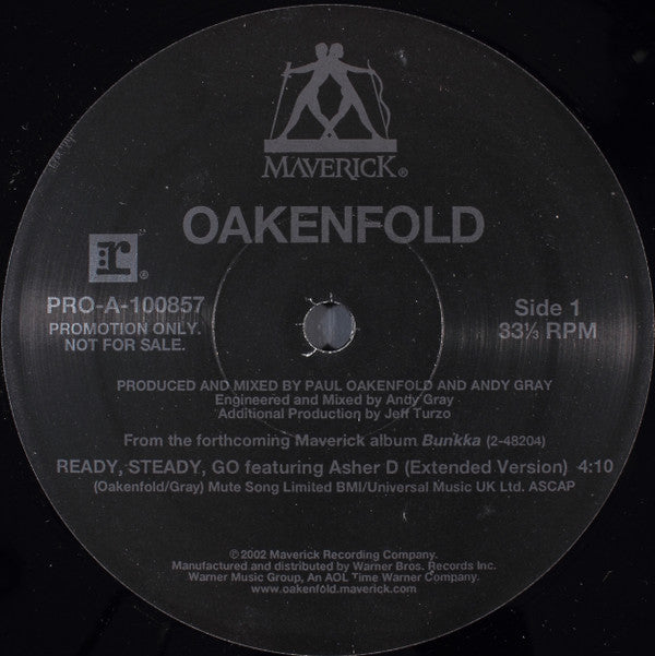 Paul Oakenfold : Ready, Steady, Go / Southern Sun (12", Promo)