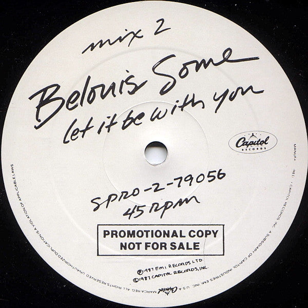 Belouis Some : Let It Be With You (12", Promo)