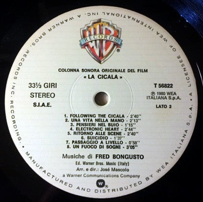 Fred Bongusto : La Cicala (LP, Album)