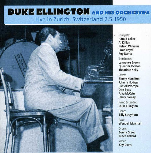 the album cover for Duke Ellington & His Orchestra - Live In Zurich,Switzerland 2.5.1950