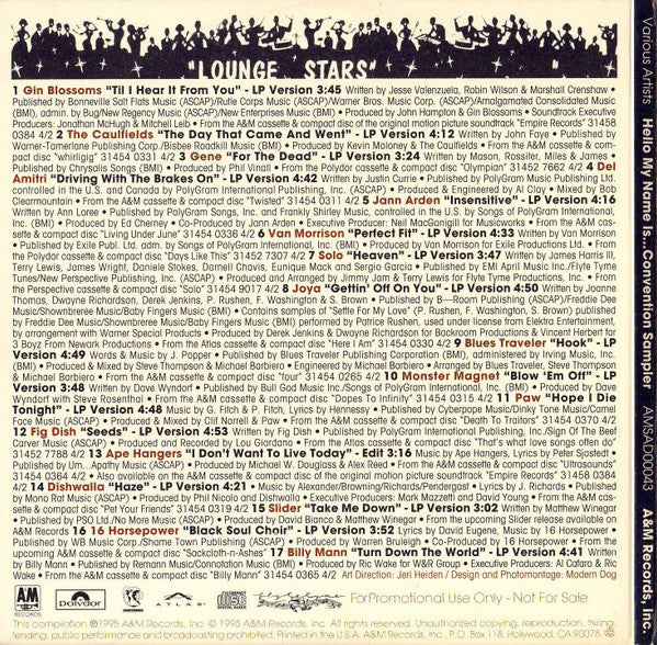 Various : Hello My Name Is... Convention Sampler (CD, Comp, Promo)