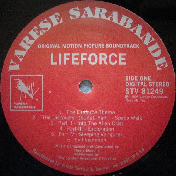 Henry Mancini : Lifeforce (Original Motion Picture Soundtrack) (LP, Album)