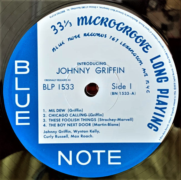 Johnny Griffin : Introducing Johnny Griffin (LP, Album, Mono, Ltd, RE, SRX)