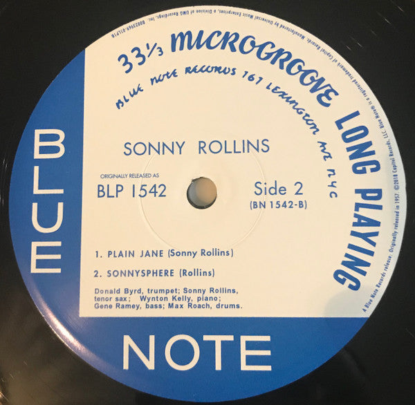 Sonny Rollins : Sonny Rollins (LP, Album, Mono, Ltd, RE, SRX)