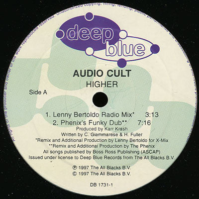 Audio Cult : Higher (12")