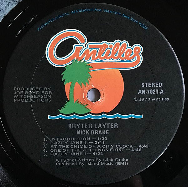 Nick Drake : Bryter Layter (LP, Album, RE, Kee)