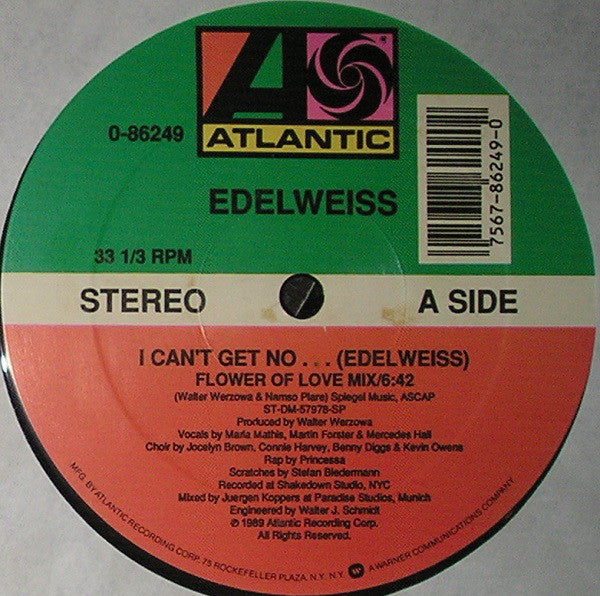 Edelweiss : I Can't Get No... (Edelweiss) (12")
