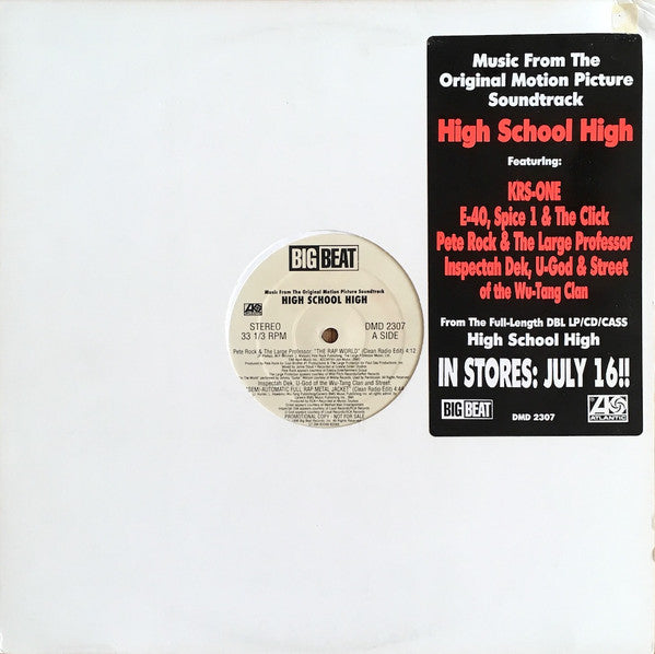 Various : High School High (Music From The Original Motion Picture Soundtrack) (12", Promo, Smplr)