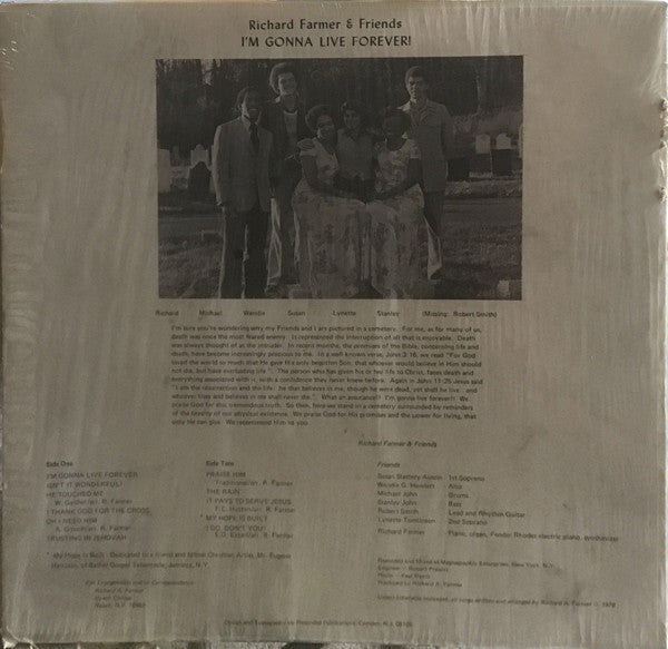 Richard Farmer & Friends : I'm Gonna Live Forever (LP, Album)