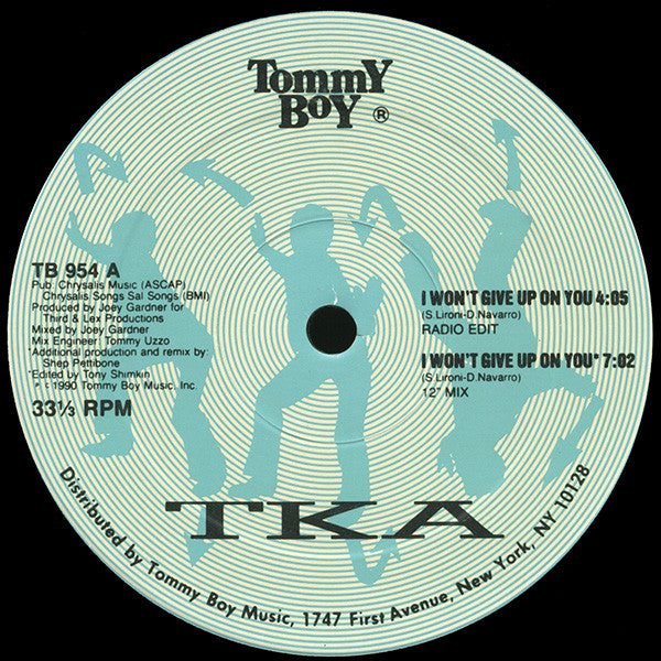 TKA : I Won't Give Up On You (12")
