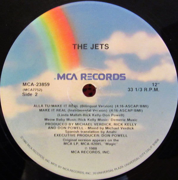 The Jets : Make It Real (12", Single, Pin)