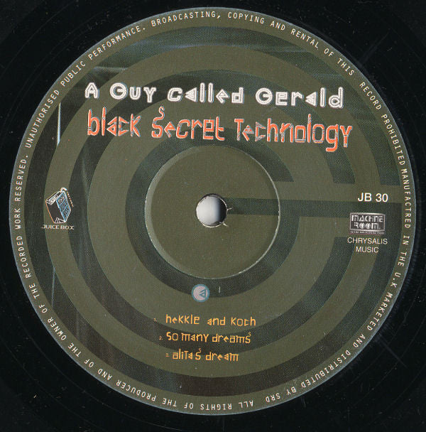 A Guy Called Gerald : Black Secret Technology (2xLP, Album, RE)