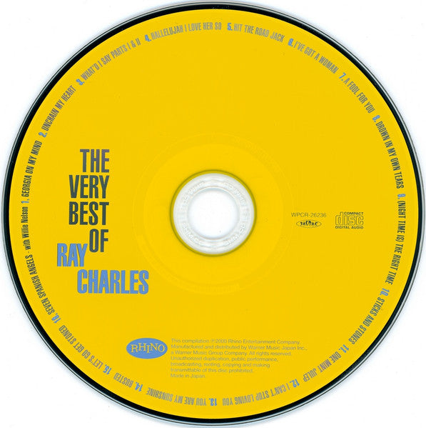 Ray Charles : The Very Best Of Ray Charles (CD, Comp, RE, SHM)