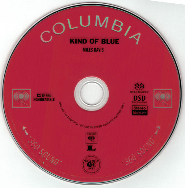 Miles Davis : Kind Of Blue (SACD, Multichannel, Album, RE, RM)