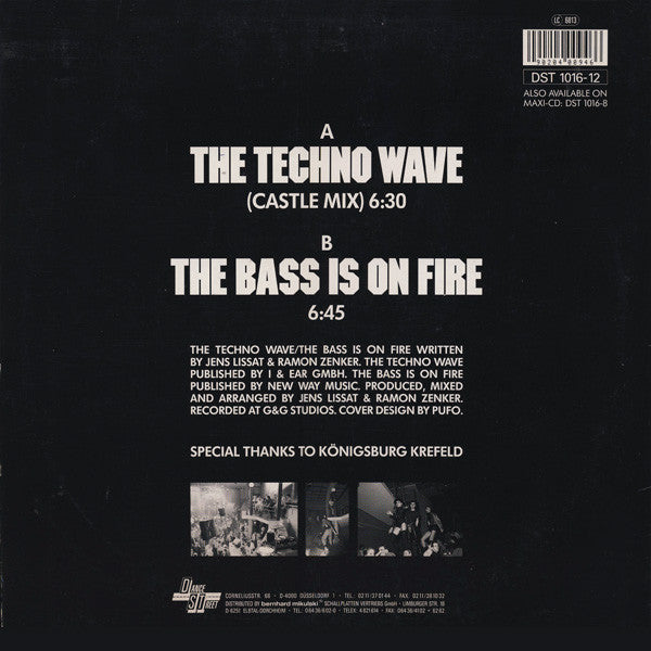 Interactive : The Techno Wave (12", Maxi)