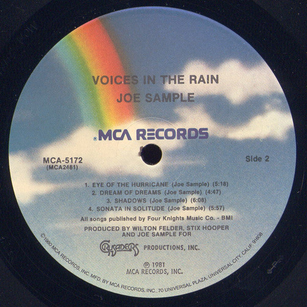 Joe Sample : Voices In The Rain (LP, Album, Gat)