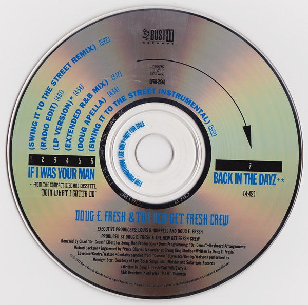 Doug E. Fresh & The New Get Fresh Crew : If I Was Your Man (CD, Single, Promo)