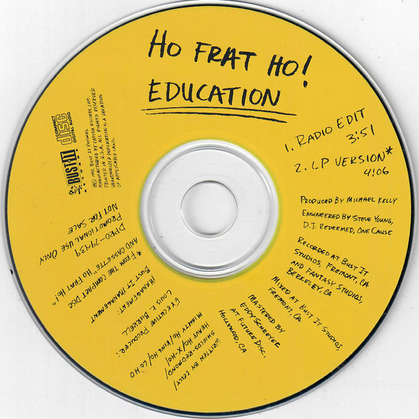 Ho Frat Hoo : Education (CD, Single, Promo)