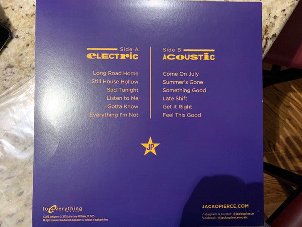 Jackopierce : Nashville, TN September 29, 2018 (LP, Album, Ltd, Num)