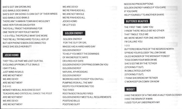 Devo : Hardcore Vol. 1 (Cass, Album)