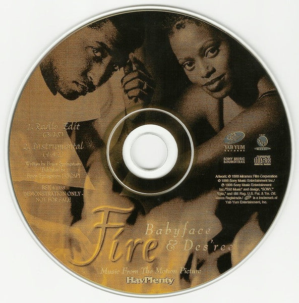 Babyface & Des'ree : Fire (CD, Single, Promo)