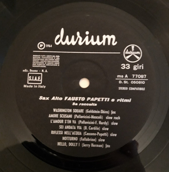 Fausto Papetti : 5a Raccolta (LP, Album, RE)