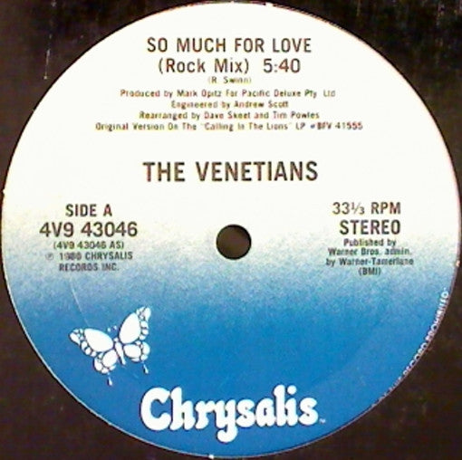 The Venetians : So Much For Love (12")