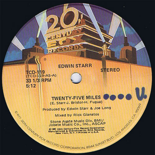 Edwin Starr : Twenty-Five Miles (12")