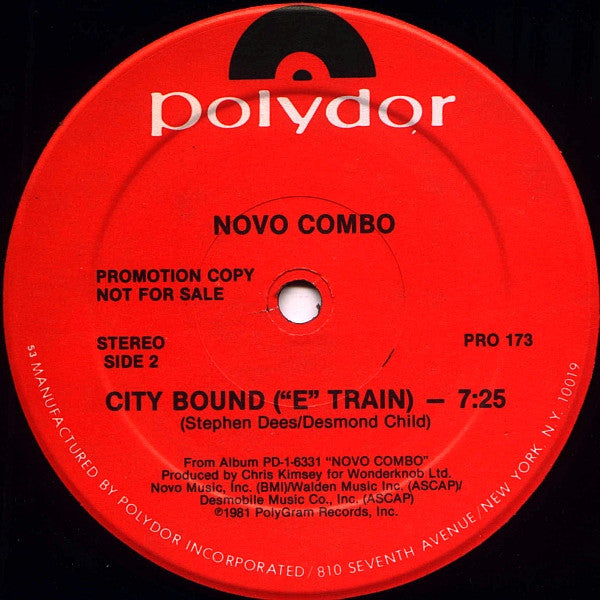 Novo Combo : Tattoo / City Bound (12", Promo)