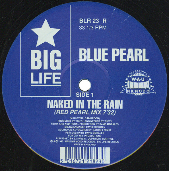 Blue Pearl : Naked In The Rain (Remix) (12", Single)