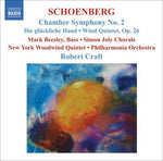 the album cover for Robert Craft - Chamber Symphony No. 2 / Die Gluchlike Hand