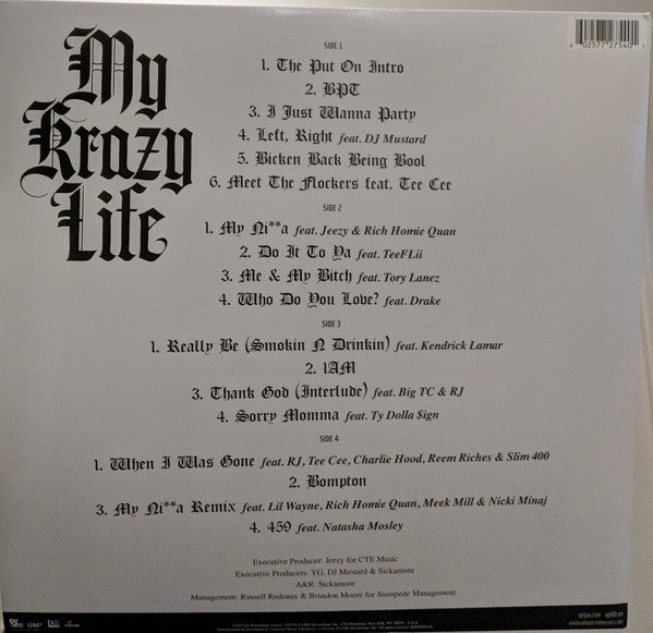YG (2) : My Krazy Life (2xLP, Album, RE)
