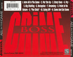 Crime Boss : All In The Game (CD, Album, RE, RM)