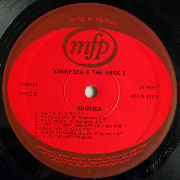 Vanessa (22) & The Eros 5 : Erotica (LP)