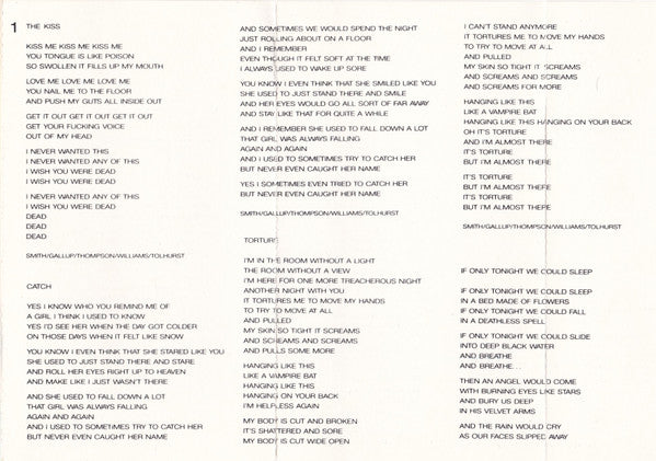 The Cure : Kiss Me Kiss Me Kiss Me (Cass, Album, SR,)