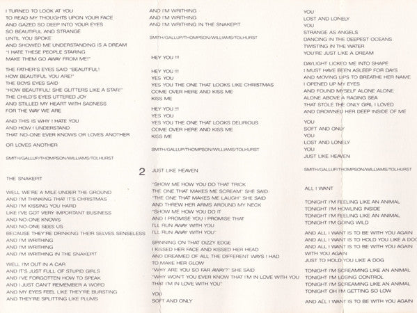 The Cure : Kiss Me Kiss Me Kiss Me (Cass, Album, SR,)