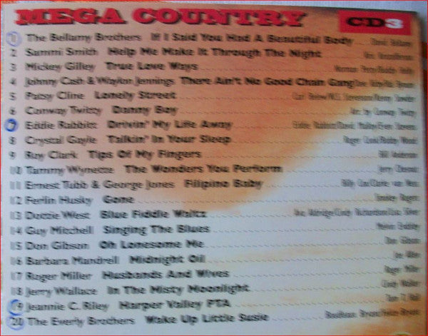 Various : Mega Country Original Artists (10xCD, Comp)