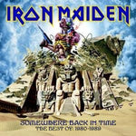 the album cover for Iron Maiden - Somewhere Back In Time: The Best Of 1980-1989