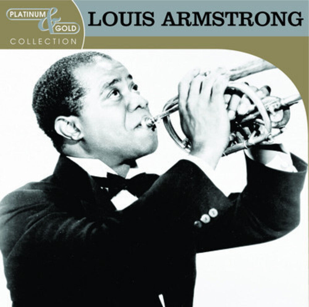 the album cover for Louis Armstrong - Platinum & Gold Collection