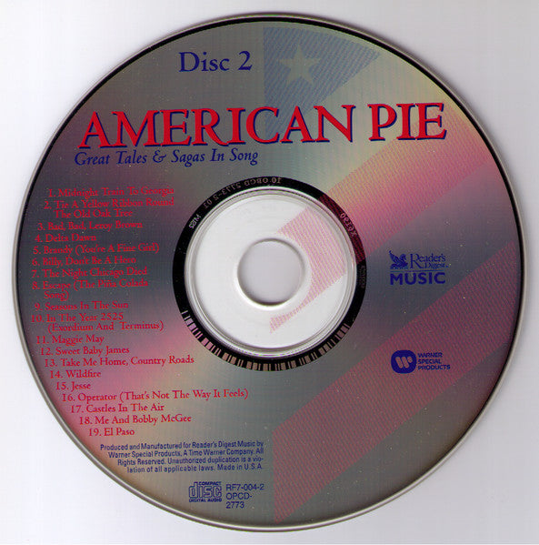 Various : American Pie: Great Tales & Sagas In Song (4xCD, Comp)