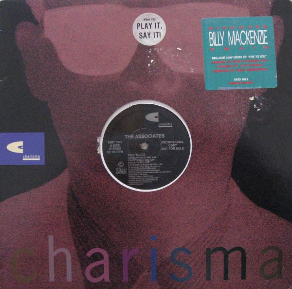 The Associates : Fire To Ice (12", Promo)