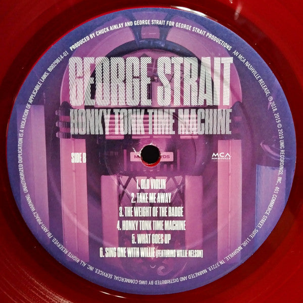 George Strait : Honky Tonk Time Machine (LP, Album, Red)