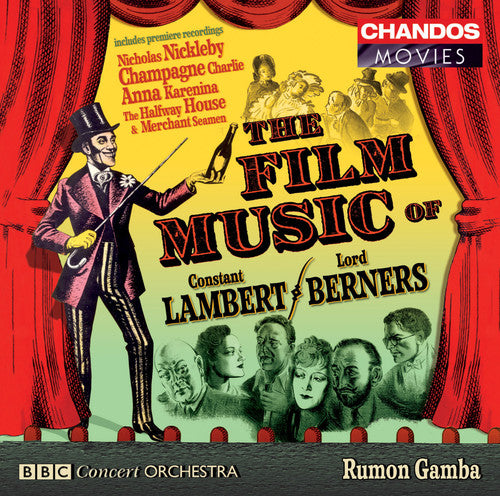 the album cover for Rumon Gamba - Film Music of Lambert / Berners