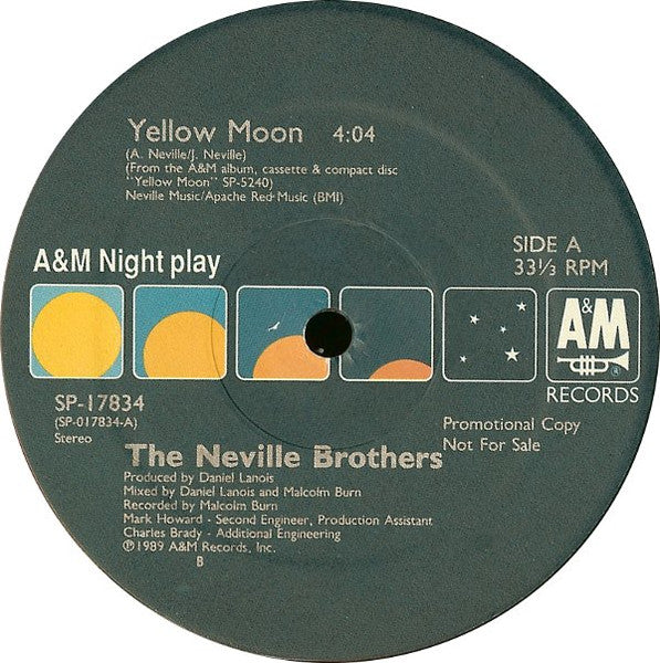 The Neville Brothers : Yellow Moon (12", Single, Promo)