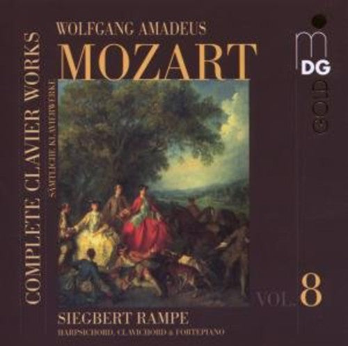the album cover for W.A. Mozart - Complete Keyboard Works 8