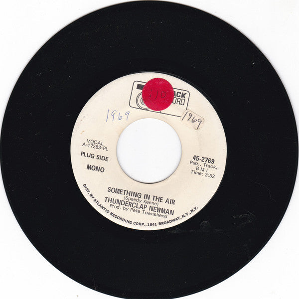 Thunderclap Newman : Something In The Air (7", Promo)