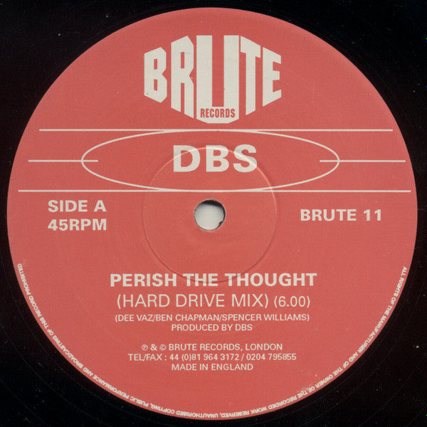 DBS (2) : Perish The Thought (12")