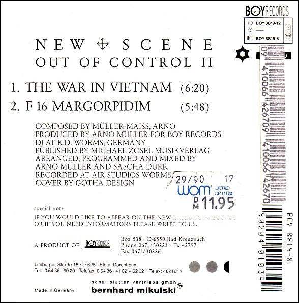 New Scene : Out Of Control II (CD, Maxi)