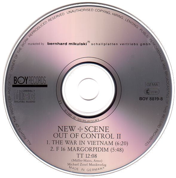 New Scene : Out Of Control II (CD, Maxi)