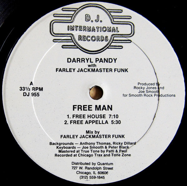 Darryl Pandy With Farley "Jackmaster" Funk : Free Man (12")